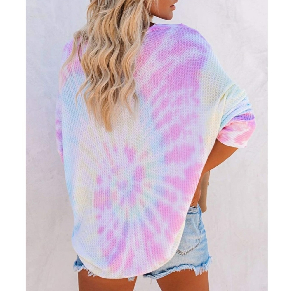 🎊HOST PICK🎊Tie Dye Off ShoulderV Neck  - Picture 2 of 7